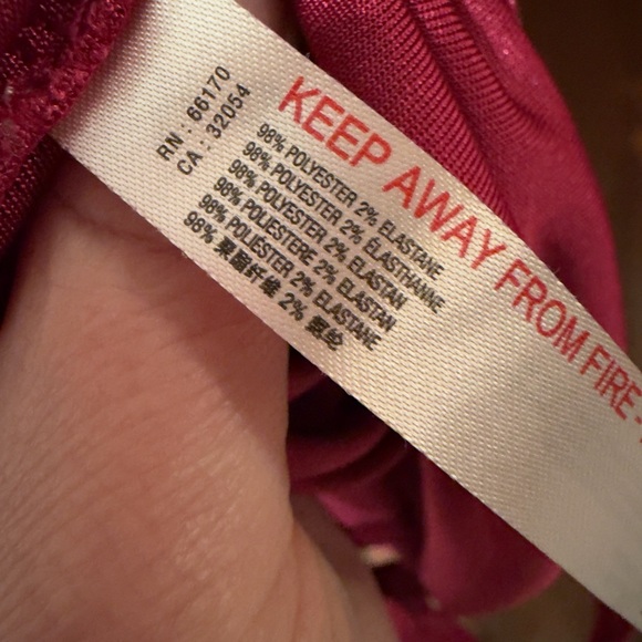 Free People Intimately Kaya Long Sleeve Cutout Bodysuit Size XL Color Fuchsia - Picture 12 of 13